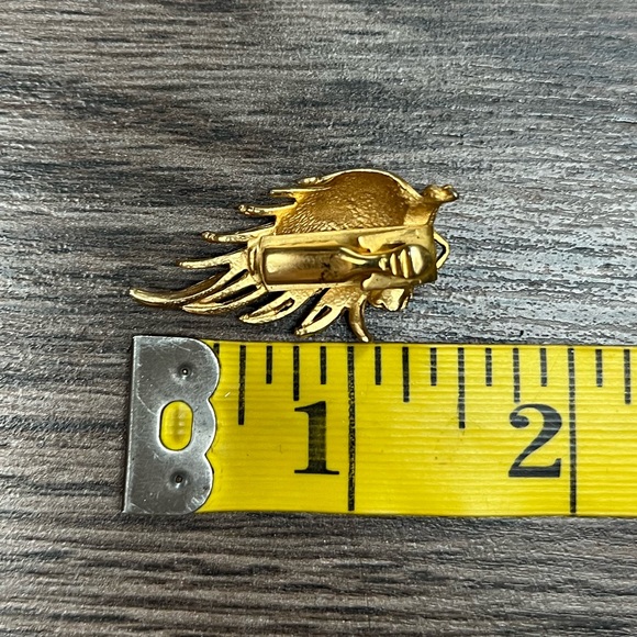 Vintage Indian Headdress Motorcycle Tie Clip Bar - Picture 2 of 4